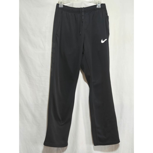 Nike Therma-Fit Mens Small Training Sweatpants RN56323 Black Drawstring Graphics - Picture 1 of 11
